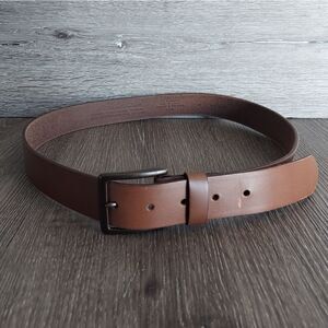 Eddie Bauer Brown Leather Belt 36
